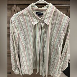 Lands' End Women’s Multicolor Striped Shirt